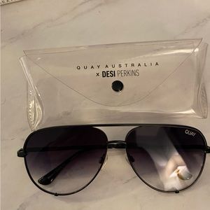 Quay Desi Perkins High Key aviator sunglasses